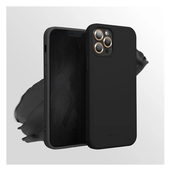 Roar Space iPhone 15 Plus szilikon tok, fekete