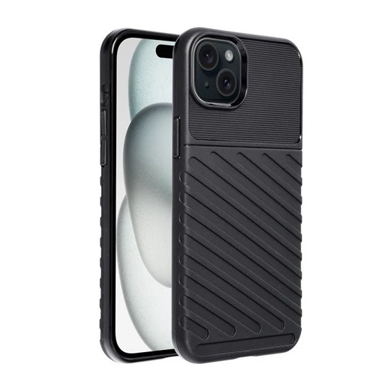 Forcell Thunder Apple iPhone 15 Plus tok, fekete