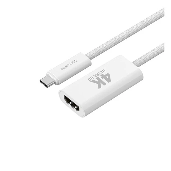 4smarts USB-C - HDMI adapter 15cm, fehér
