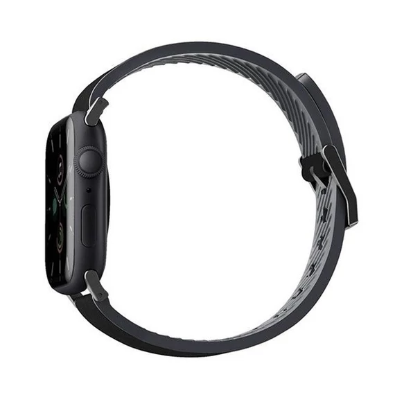 Uniq Straden vízálló bőr Apple Watch szíj, 49/45/44/42MM, fekete