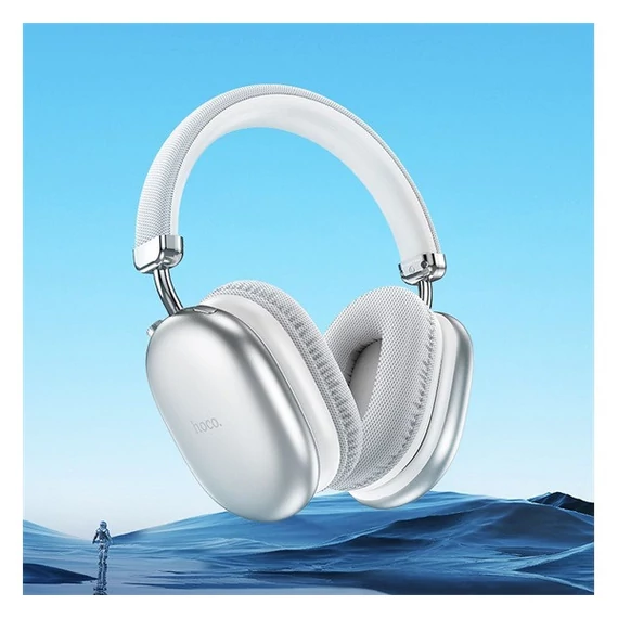 Hoco W35 MAX vezeték nélküli bluetooth fejhallgató, ezüst