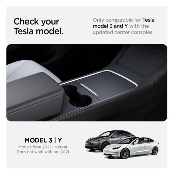 Spigen Tesla Model Y/3 középkonzol rendszerező, fekete TO220