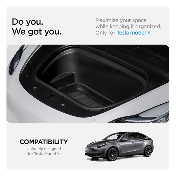 Spigen Tesla Model Y csomagtartó rendszerező, fekete TL10-Y