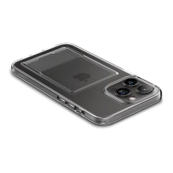Spigen Crystal Slot Apple iPhone 15 Pro tok, Crystal Clear, átlátszó