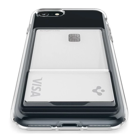 Spigen Crystal Slot Apple iPhone SE (2022/2020)/8/7 tok, Crystal Clear, átlátszó