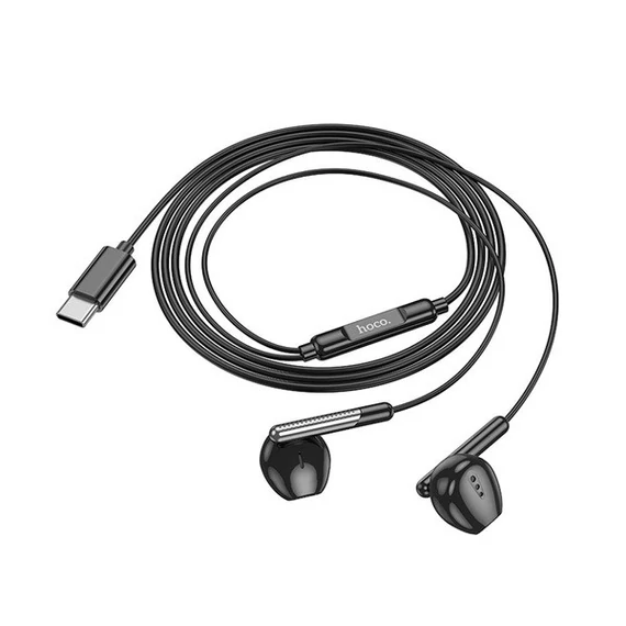 Hoco M123 vezetékes headset, Type C, fekete