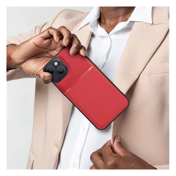 Forcell Noble hátlap tok, Xiaomi redmi 13C / Poco C65, piros