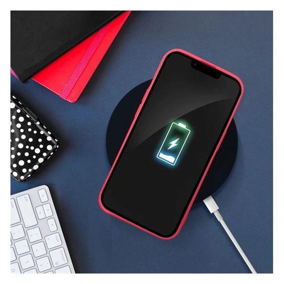 Forcell Silicone Xiaomi redmi 13C szilikon tok, barack