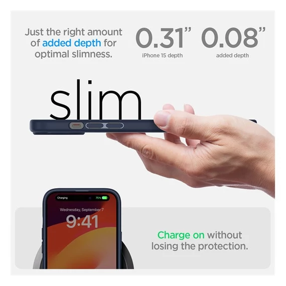 Spigen Ultra Hybrid Apple iPhone 15 , sötétkék