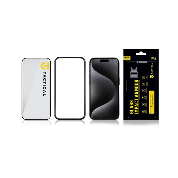 Tactical Glass Impact Armour Apple iPhone 15 Pro, kijelzővédő üvegfólia