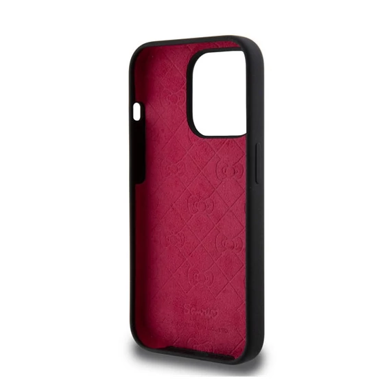 Hello Kitty Liquid Silicone Daydreaming Logo Apple iPhone 15 Pro hátlap tok, fekete