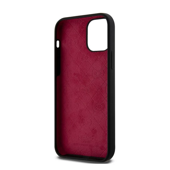 Hello Kitty Liquid Silicone Daydreaming Logo Apple iPhone 12/12 Pro hátlap tok, fekete