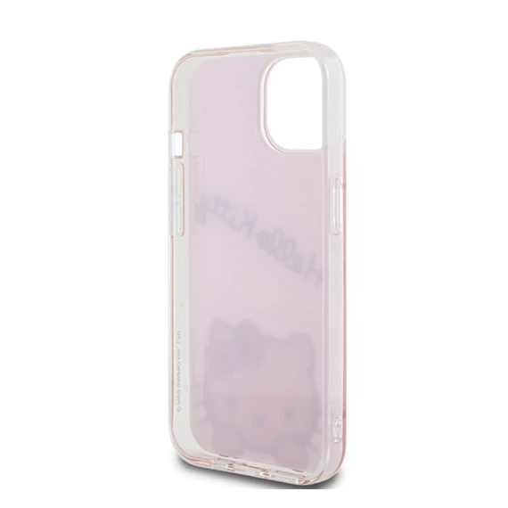 Hello Kitty IML Daydreaming Logo Apple iPhone 15 hátlap tok, rózsaszín