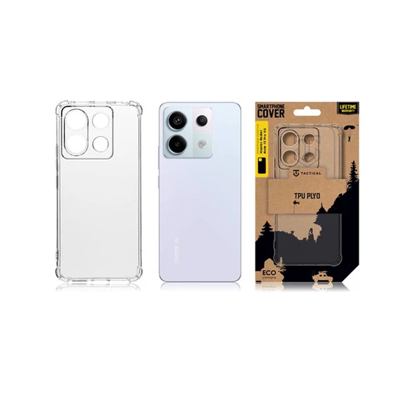 Tactical TPU Plyo Xiaomi Redmi Note 13 Pro 5G/Poco X6 5G hátlap tok, átlátszó