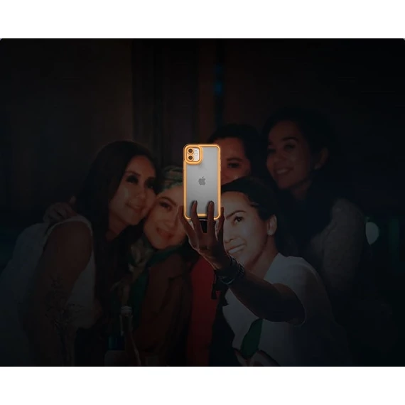 Apple iPhone 15 foszforeszkáló / sötétben világító szilikon tok, rózsaszín