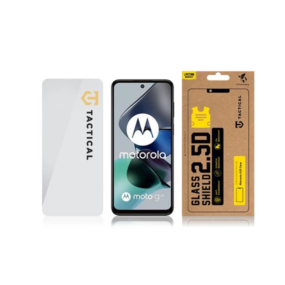 Tactical Glass Shield 2.5D Motorola G23 kijelzővédő üvegfólia, átlátszó