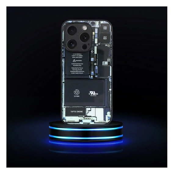 Tech iPhone 12 szilikon hátlap tok, fekete