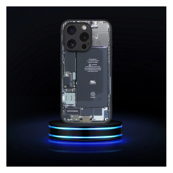 Tech iPhone 12 szilikon hátlap tok, szürke