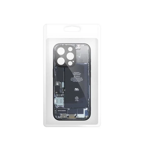 Tech iPhone 12 szilikon hátlap tok, szürke