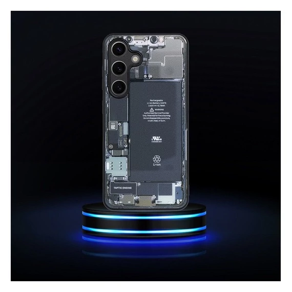 Tech Samsung S23 FE szilikon hátlap tok, szürke