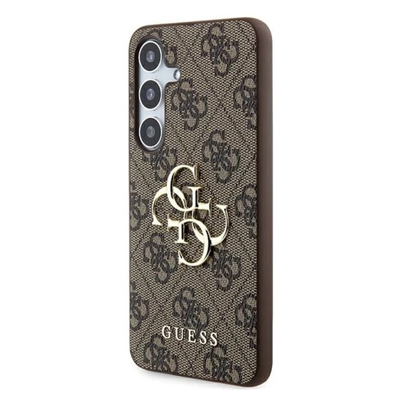 Guess 4G Big Metal Logo Samsung Galaxy A55 hátlap tok, barna, CSA554GMGBR