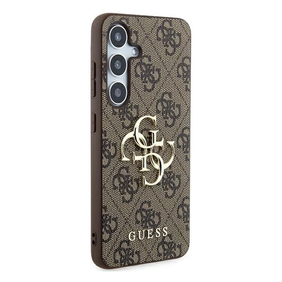 Guess 4G Big Metal Logo Samsung Galaxy A55 hátlap tok, barna, CSA554GMGBR