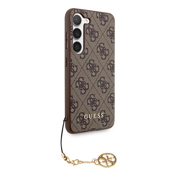 Guess 4G Charms Collection Samsung Galaxy A35 hátlap tok, barna, CSA35GF4GBR