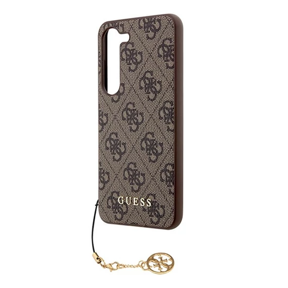 Guess 4G Charms Collection Samsung Galaxy A35 hátlap tok, barna, CSA35GF4GBR