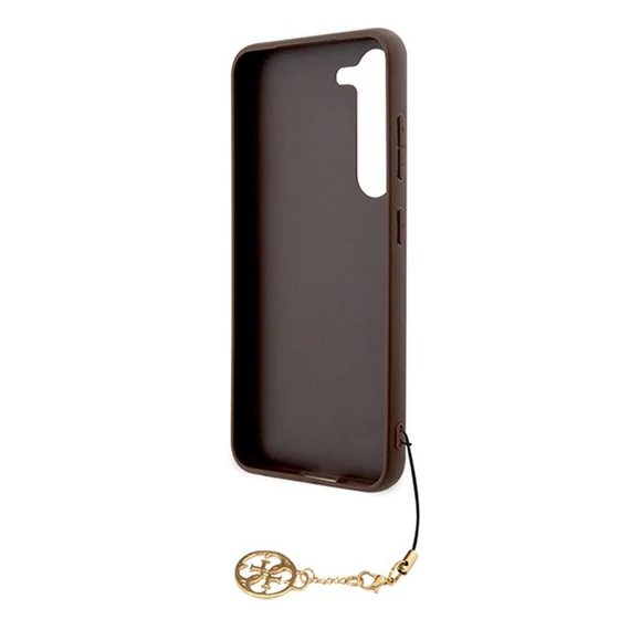 Guess 4G Charms Collection Samsung Galaxy A35 hátlap tok, barna, CSA35GF4GBR