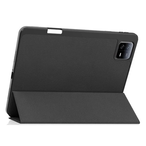 Xiaomi Pad 6 (11.0) / Pad 6 Pro (11.0), mappa tok, közepesen ütésálló, érintőceruza tartóval, Trifold, TP SC Pen, fekete