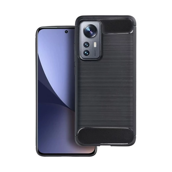Forcell Carbon Xiaomi Redmi 12C szilikon tok, fekete
