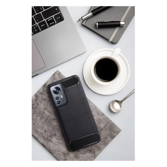 Forcell Carbon Xiaomi Redmi 12C szilikon tok, fekete