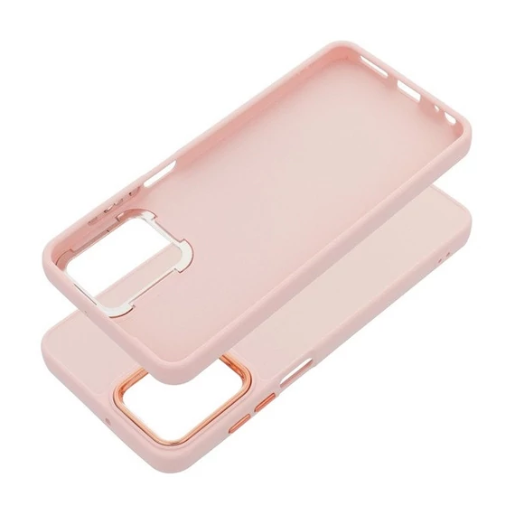 Frame Motorola G73 közepesen ütésálló tok kameravédő kerettel, rózsaszín