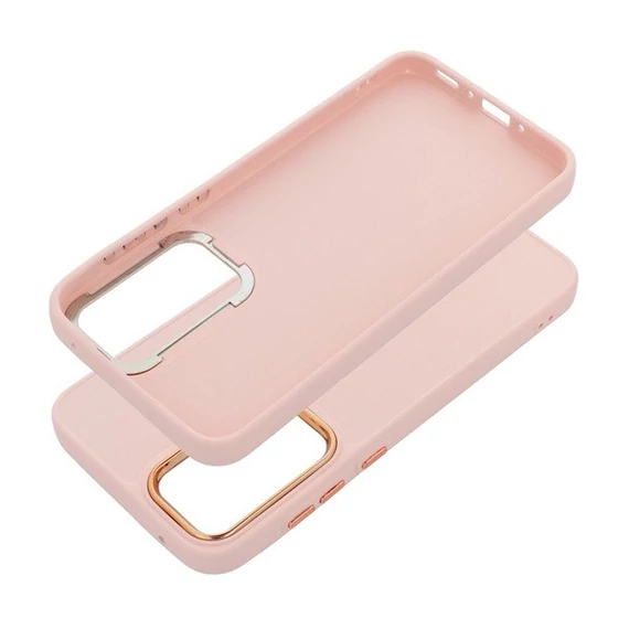 Frame Samsung Galaxy A35 5G közepesen ütésálló tok kameravédő kerettel, rózsaszín