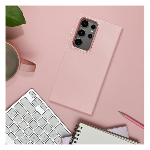 Frame Samsung Galaxy A35 5G közepesen ütésálló tok kameravédő kerettel, rózsaszín