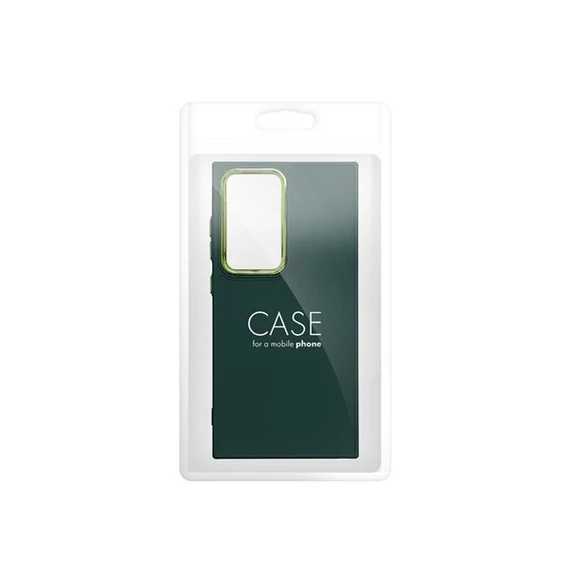 Frame Samsung Galaxy S23 FE közepesen ütésálló tok kameravédő kerettel, zöld