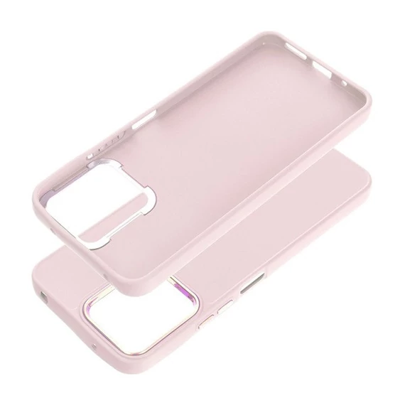 Frame Xiaomi Redmi 12 4G / 12 5G közepesen ütésálló tok kameravédő kerettel, rózsaszín