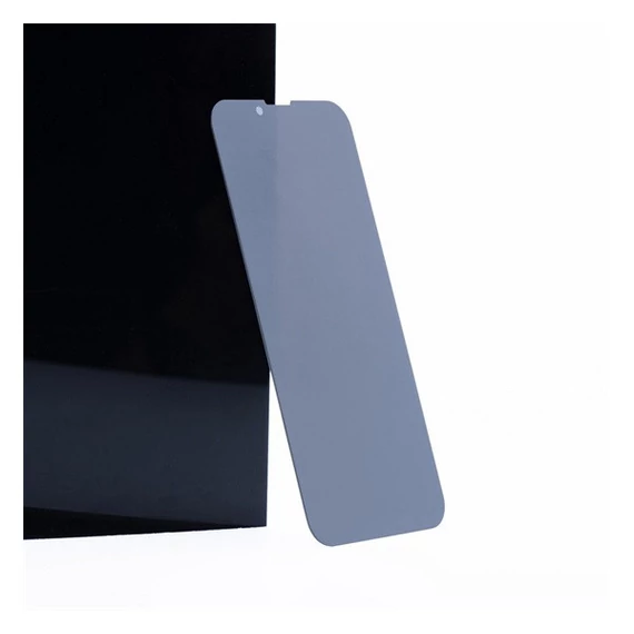 Apple iPhone 12 / 12 Pro, 5D Full Glue betekintésgátló tempered glass kijelzővédő üvegfólia, fekete