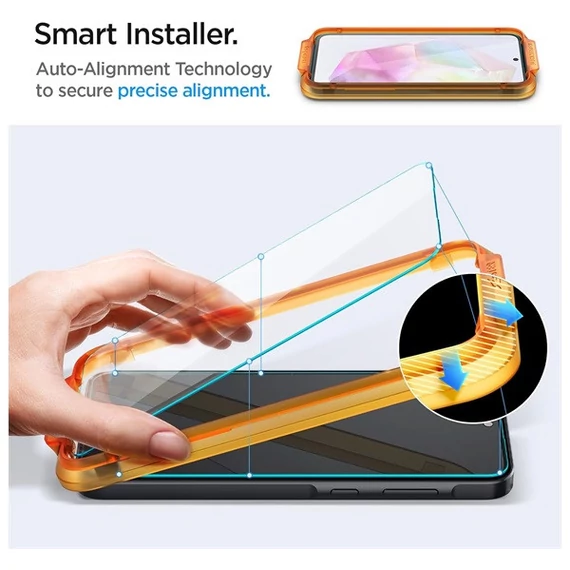 Spigen AlignMaster Samsung Galaxy A35 5G Tempered kijelzővédő fólia (2db)