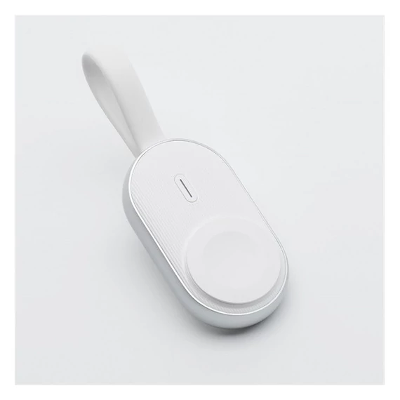 Forcell F-energy Mini Apple watch kompatibilis vezeték nélküli töltő / power bank, fehér (1A 2,5W/1200mAh)