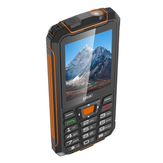 Evolveo Strongphone Z6 mobiltelefon készülék, fekete/narancs