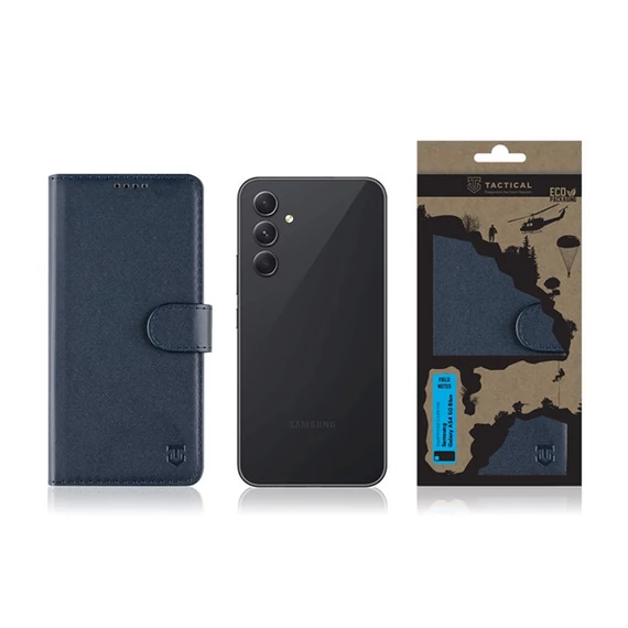 Tactical Field Notes Samsung Galaxy A54 5G, flip/oldalra nyíló tok, kék
