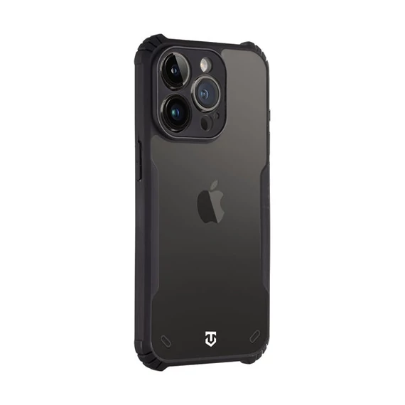 Tactical Quantum Stealth Apple iPhone 14 Pro hátlap tok, átlátszó/fekete