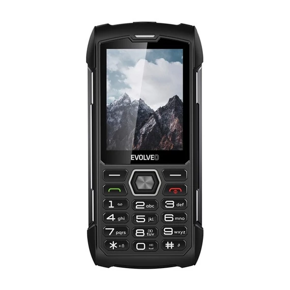 Evolveo Strongphone H1 DualSim vízálló nyomógombos mobiltelefon, fekete/szürke