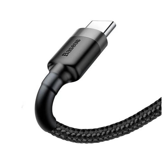 Baseus Cafule USB / USB-C töltő- és adatkábel, 2A, 3m, szürke-fekete