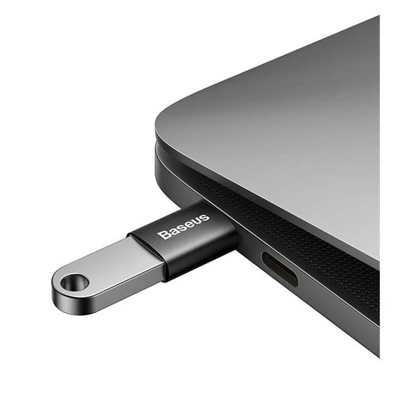 Baseus Ingenuity USB-C-USB-A OTG adapter, fekete