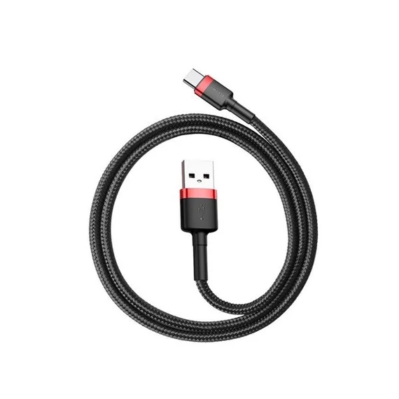 Baseus Cafule USB / USB-C töltő- és adatkábel, 2A, 2m, piros-fekete