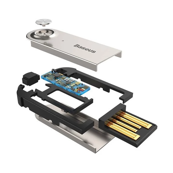 Baseus USB-A Bluetooth 5.0 audioadapter, AUX, fekete
