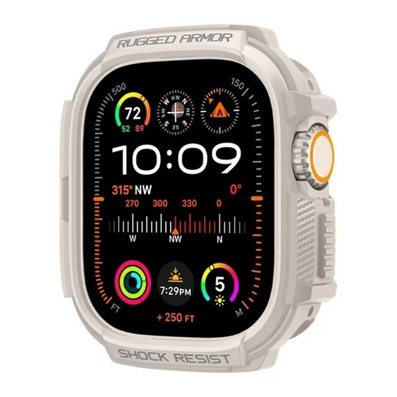 Spigen Rugged Armor Apple Watch Ultra 2/1 (49mm) tok, bézs
