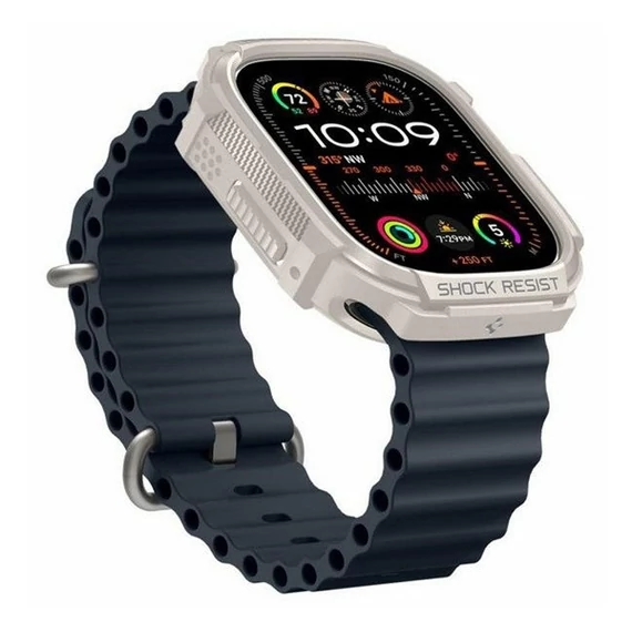 Spigen Rugged Armor Apple Watch Ultra 2/1 (49mm) tok, bézs